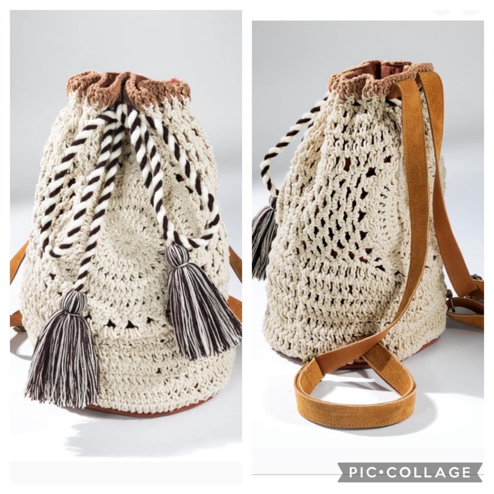 Crochet backpack